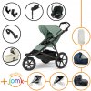 Set 11v1 Thule Urban Glide 3 Mist green s magnetickou sponou + madlo + vanička Soft beige + JOMK príslušenstvo + autosedačka Cybex s ISOFIX základňou a adaptérmi Thule Set 11v1 Thule Urban Glide 3 Mist green s magnetickou sponou + madlo + vanička Soft beige + JOMK príslušenstvo + autosedačka Cybex s ISOFIX základňou a adaptérmi Thule