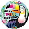 Fóliový balónik Kruh - Tukan Wild Birthday 45cm Fóliový balónik Kruh - Tukan Wild Birthday 45cm