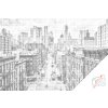 Vymalujsisam.sk Bodkovanie - Manhattan, New York City Farba: Zelená, Veľkosť: 40x60cm, Rám: Na kartónovej doske Vymalujsisam.sk Bodkovanie - Manhattan, New York City Farba: Zelená, Veľkosť: 40x60cm, Rám: Na kartónovej doske