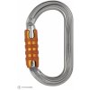 Petzl OK TRIACT LOCK karabína, strieborná Petzl OK TRIACT LOCK karabína, strieborná