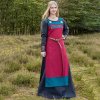 Battle Merchant Vikingské ramínkové šaty / zástěrové šaty Hilja s výšivkou, červené Battle Merchant Vikingské ramínkové šaty / zástěrové šaty Hilja s výšivkou, červené