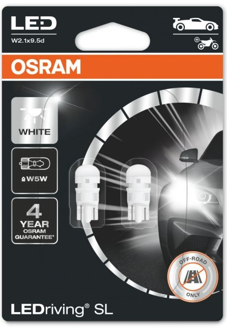 Osram LEDriving SL 2825DWP-02B W5W 12V 6000K Cool White