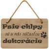 Drevená tabuľka - Psie chlpy Drevená tabuľka - Psie chlpy