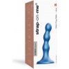 Strap On Me DILDO PLUG BALLS METALLIC BLUE - S