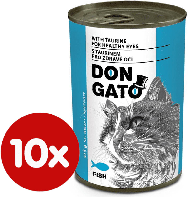 Dibaq DON GATO kočka ryba 10 x 415 g