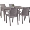 Súprava záhradného nábytku Corri 4+1 cappuccino Súprava záhradného nábytku Corri 4+1 cappuccino