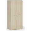 Kancelárska policová skriňa PRIMO WOOD s dverami, 800 x 500 x 1781 mm, dub prírodný Kancelárska policová skriňa PRIMO WOOD s dverami, 800 x 500 x 1781 mm, dub prírodný