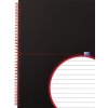 Zápisník Oxford A4 Black n´ Red Notebook linajkový 70 listov Zápisník Oxford A4 Black n´ Red Notebook linajkový 70 listov