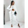 Dámsky biely nohavicový kostým Paris - M biela