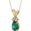 Eppi Smaragdová slza v zlatom prívesku s diamantmi Erikka P32595 Eppi Smaragdová slza v zlatom prívesku s diamantmi Erikka P32595