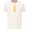 Alpha Industries tričko pánske Alpha PP T jet steam white béžové