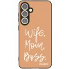 Picasee silikonový černý obal pro Samsung Galaxy S24 FE S721B - Boss Mama Picasee silikonový černý obal pro Samsung Galaxy S24 FE S721B - Boss Mama