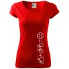 Hory bicykel úsmev - Dámske tričko Pure - 2XL ( Červená ) Hory bicykel úsmev - Dámske tričko Pure - 2XL ( Červená )