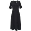 DKNY S/S Midi Dress Black Stripe DKNY S/S Midi Dress Black Stripe