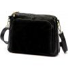 Dámska kožená crossbody kabelka Luka 26-008 čierna 28 x 20 x 10 cm Dámska kožená crossbody kabelka Luka 26-008 čierna 28 x 20 x 10 cm
