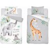 Detexpol obliečky Zvieratká sivé 100 x 135 cm 40 x 60 cm