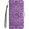 Diárové puzdro na Oppo A17 MEZZO kvet fialové Diárové puzdro na Oppo A17 MEZZO kvet fialové