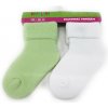 Světle zelené kojenecké froté ponožky Laurence
