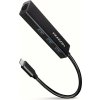 AXAGON HMC-GL3A, USB 3.rozbočovač 2. generácie, 3x USB-A + gigabitový ethernetový port, kov, 20 cm kábel USB-C AXAGON HMC-GL3A, USB 3.rozbočovač 2. generácie, 3x USB-A + gigabitový ethernetový port, kov, 20 cm kábel USB-C
