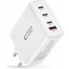 Nabíjací adaptér Tech-Protect NC100W AC 3 x zásuvka Type-C + USB-A, GaN, QC3, PD100W, biely Nabíjací adaptér Tech-Protect NC100W AC 3 x zásuvka Type-C + USB-A, GaN, QC3, PD100W, biely