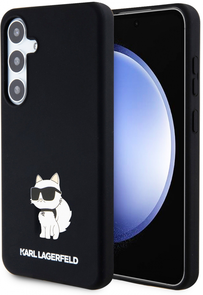 Karl Lagerfeld Liquid Silicone Choupette NFT Samsung Galaxy S24 Plus čierne