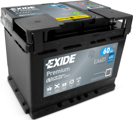 Exide Premium 12V 60Ah 600A EA601