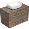 Kúpeľňová skrinka s doskou SAT Cube Way 80x53x46 cm dub Wellington mat CUBE46803DW45 Kúpeľňová skrinka s doskou SAT Cube Way 80x53x46 cm dub Wellington mat CUBE46803DW45