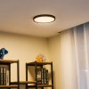 Lindby Smart LED stropné svietidlo Pravin, Ø 30 cm, CCT, čierna - 10013288 Lindby Smart LED stropné svietidlo Pravin, Ø 30 cm, CCT, čierna - 10013288