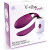 Boss Series Párový vibrátor V-Vibe Purple na diaľkové ovládanie Boss Series Párový vibrátor V-Vibe Purple na diaľkové ovládanie