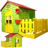 Detský domček s plotom Mochtoys 12 m + Detský domček s plotom Mochtoys 12 m +