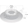 Brzdový kotúč TOPRAN - Hans Pries GmbH 208 236 Brzdový kotúč TOPRAN - Hans Pries GmbH 208 236
