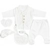 Baby 5dielna kojenecká súprava - Krst, biela veľkosť: 0-3 mes. Baby 5dielna kojenecká súprava - Krst, biela veľkosť: 0-3 mes.