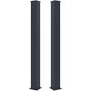 G21 Stĺpik pre bránku a bránu, 2 kusy 15x190 cm s patkou, antracitový G21 Stĺpik pre bránku a bránu, 2 kusy 15x190 cm s patkou, antracitový
