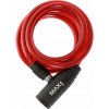 Max1 zámok špirála 1200x8 mm červený Max1 zámok špirála 1200x8 mm červený
