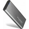 AXAGON EEM2-SG2, USB-C 3.2 Gen 2 - M.2 NVMe & SATA SSD kovový RAW box, bezšroubkový, stříbrný AXAGON EEM2-SG2, USB-C 3.2 Gen 2 - M.2 NVMe & SATA SSD kovový RAW box, bezšroubkový, stříbrný