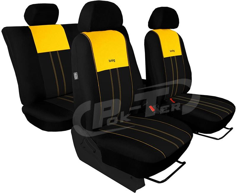 Autopoťah Pok-ter Tuning Due Luxus čierno-žlté