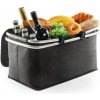 Piknikový košík termo, skladací - čierny Piknikový košík termo, skladací - čierny