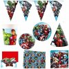 GODAN Detská narodeninová sada Avengers, 10 osôb 8595596329632 GODAN Detská narodeninová sada Avengers, 10 osôb 8595596329632