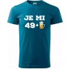 Je mi 50 pivo - Klasické pánske tričko vyššej gramáže - XL ( Petrolejová ) Je mi 50 pivo - Klasické pánske tričko vyššej gramáže - XL ( Petrolejová )
