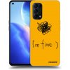 Picasee silikónový čierny obal pre OPPO Reno 5 5G - I am fine Picasee silikónový čierny obal pre OPPO Reno 5 5G - I am fine