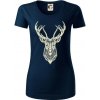 Jeleň kresba - Dámske tričko z organickej bavlny Origin (GOTS) - S ( Tmavomodrá (veľmi tmavá - skoro čierna) ) Jeleň kresba - Dámske tričko z organickej bavlny Origin (GOTS) - S ( Tmavomodrá (veľmi tmavá - skoro čierna) )