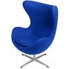 Nábytek PEGAS Křeslo Vejce tmavě modrý kašmír 118 Premium Nábytek PEGAS Křeslo Vejce tmavě modrý kašmír 118 Premium