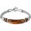Oceľový náramok s kameňom Tigrie oko Tiger Eye Bar Oceľový náramok s kameňom Tigrie oko Tiger Eye Bar