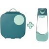 B.box Box na občerstvenie stredný + Fľaša Sport na pitie 600 ml set emerald forest