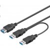 PremiumCord ku3y02 USB 3.0 napájací Y, A/Male + A/Male -- A/Female DUAL (prídavné napájanie) PremiumCord ku3y02 USB 3.0 napájací Y, A/Male + A/Male -- A/Female DUAL (prídavné napájanie)