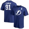 Fanatics detské tričko #91 Steven Stamkos Tampa Bay Lightning Stack Logo Name & Number