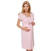 Italian Fashion Bavlnená tehotenská nočná košeľa Felicita ružová Farba: ružová, Veľkosť: S