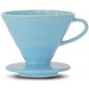 Keramický dripper Hario V60-02 modrý + 40 filtrov Keramický dripper Hario V60-02 modrý + 40 filtrov