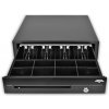 Pokladničná zásuvka Virtuos pokladničná zásuvka C420D s káblom, kovové držiaky, 9-24V, čierna (EKN0115)