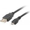 Lanberg CA-USBM-10CC-0010-BK Micro USB (M) na USB-A (M) 2.0, 1m, černý